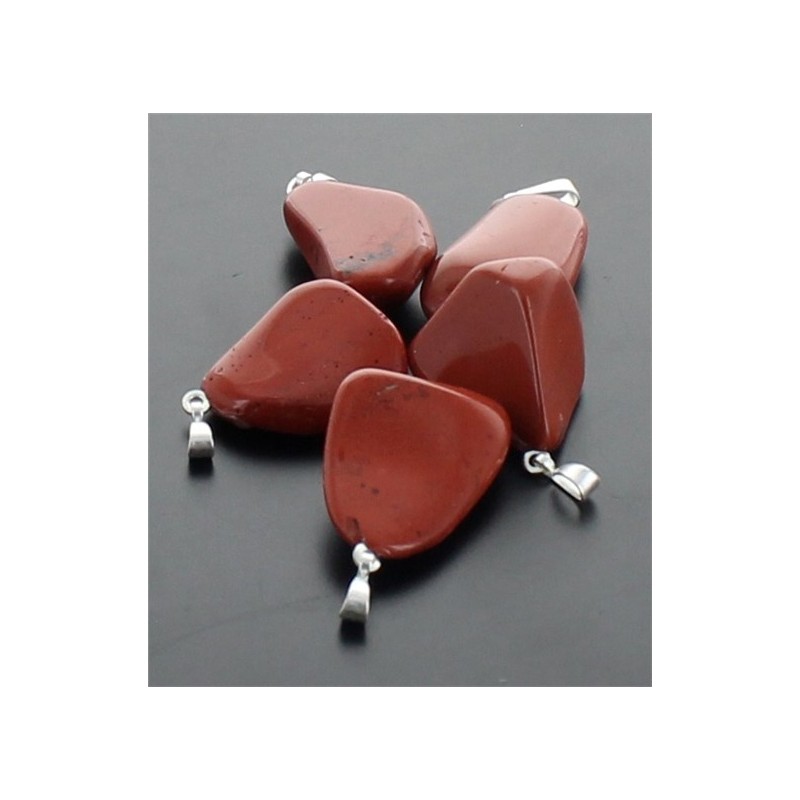 Sachet Pendentifs - Jaspe Rouge - Lot 10