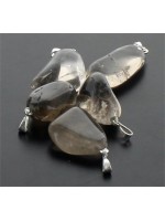 Sachet Pendentifs - Quartz Fumé - Lot 10