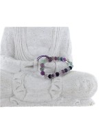 Bracelet mala tibétain - Fluorite - Lot de 5