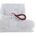 Bracelet mala tibétain - Jaspe rouge - Lot de 5