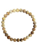 Bracelet Jaspe paysage Perles rondes 6 mm Mates