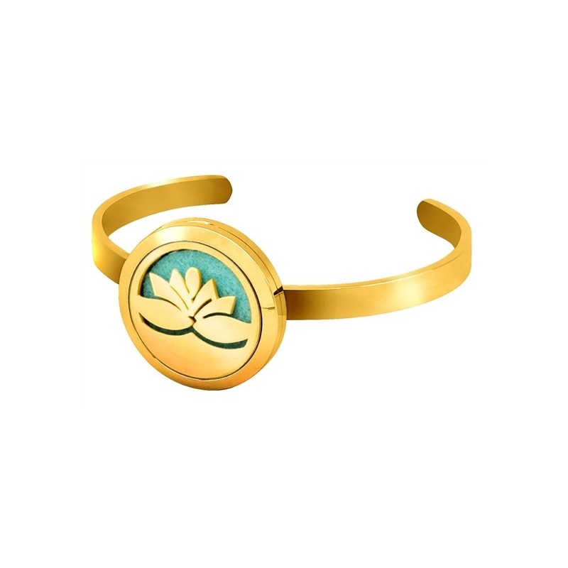 Diffuseur Bracelet Lotus Doré