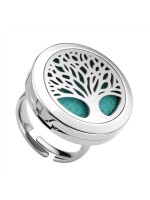 Diffuseur Bague Arbre de vie Argenté Ajustable T58/56/60