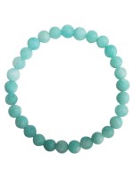 Bracelet Amazonite Perles rondes 6 mm Mates