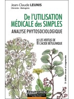 De l'utilisation médicales des simples - Analyse phytosociologique