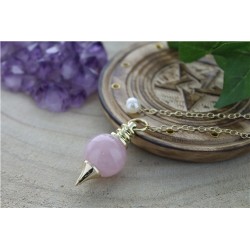 Pendule Sephoroton en Quartz Rose