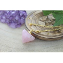 Pendule Toupie en Quartz Rose