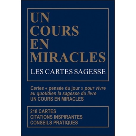 Les Cartes sagesse d'Un Cours en miracles - Coffret