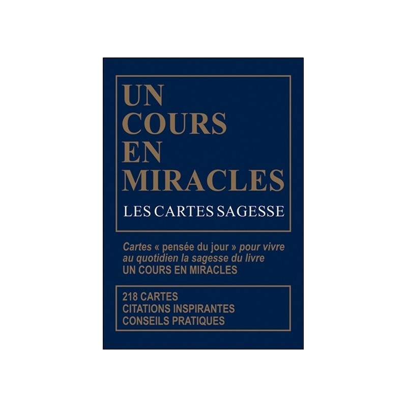 Les Cartes sagesse d'Un Cours en miracles - Coffret