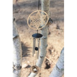 Carillon à vent Noir Lotus - Longueur 77 cm - (EAN13 : 3660341698181)   Omsaé – produits et conseils pour vous accompagner dans votre quête vers  l'épanouissement de soi !