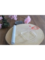 Pyramide Chantante en Cristal 10 cm 