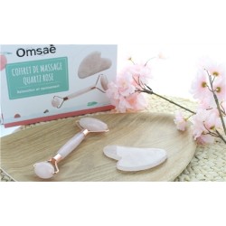 Coffret Massage Quartz Rose pour le Visage