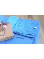 Serviette de yoga anti-dérapante Bleue 