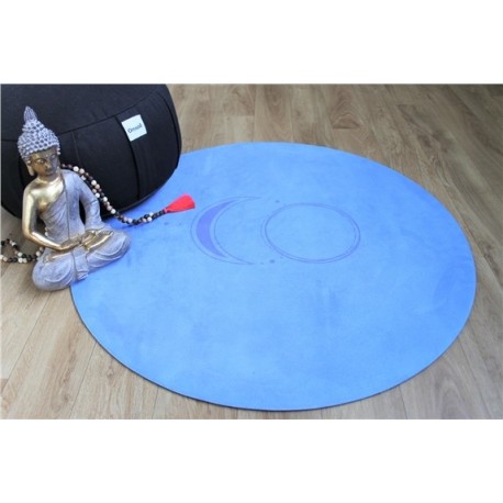 Tapis de Méditation Rond Bleu 