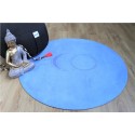 Tapis de Méditation Rond Bleu 