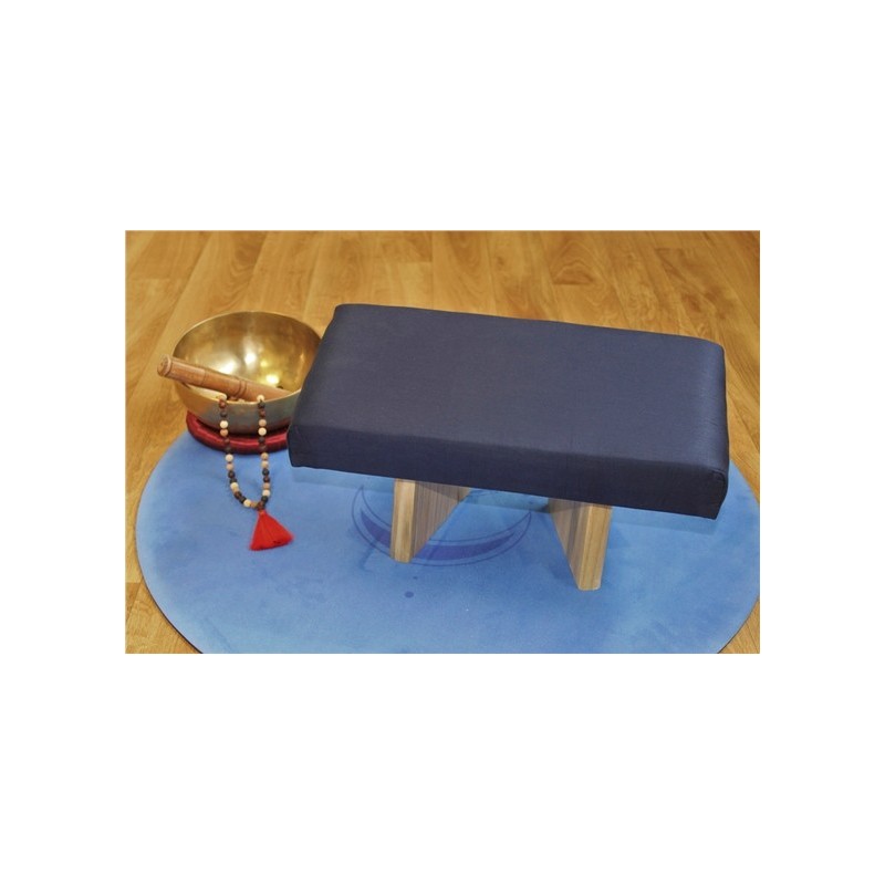 Banc de Méditation Shoggi en Bois avec Assise Rembourrée 