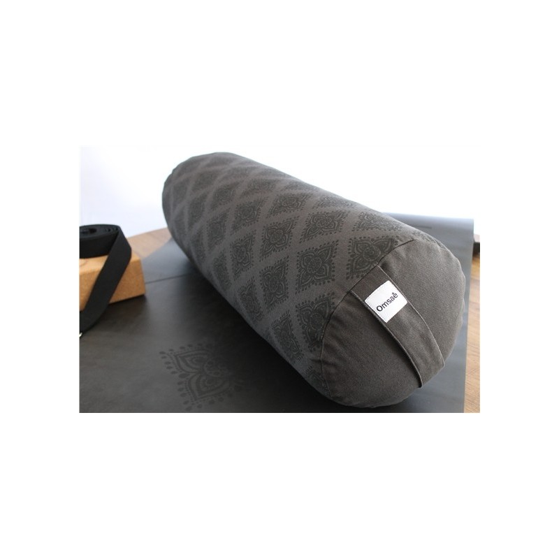 Bolster de Yoga Noir en Kapok 