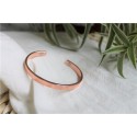 Bracelet cuivre avec Aimants Jonc plat 