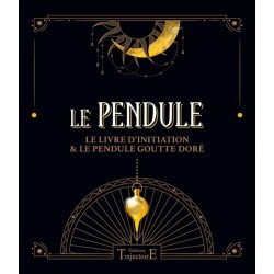 Le Pendule - Coffret - Le livre d'initiation & le pendule goutte doré