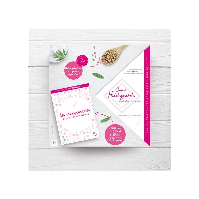 Coffret Hildegarde pour les femmes actives - Mon carnet les indispensables pour les femmes actives 