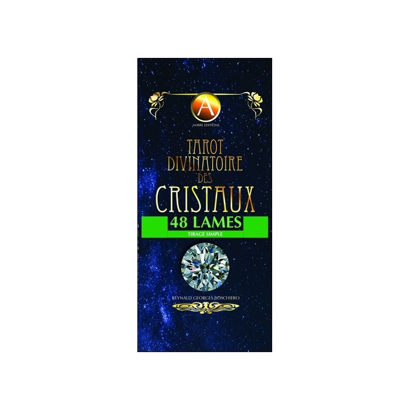 Tarot divinatoire des cristaux 48 lames - Coffret 