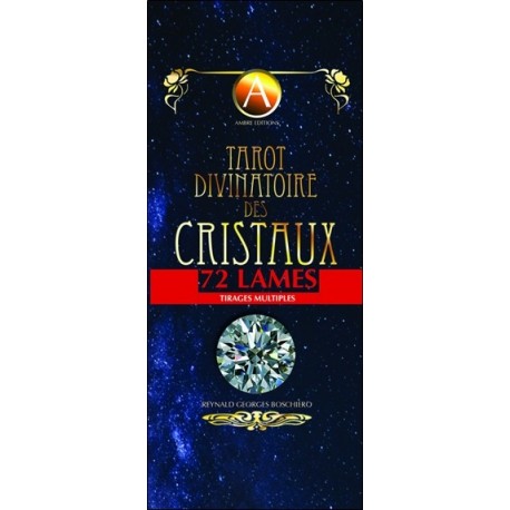 Tarot divinatoire des cristaux 72 lames - Coffret 