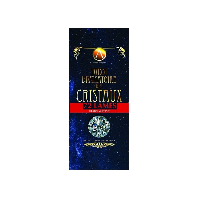 Tarot divinatoire des cristaux 72 lames - Coffret 