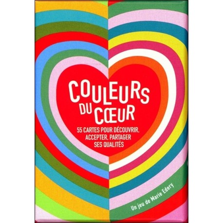 Couleurs du coeur - 55 cartes pour découvrir, accepter, partager ses qualités - Coffret 