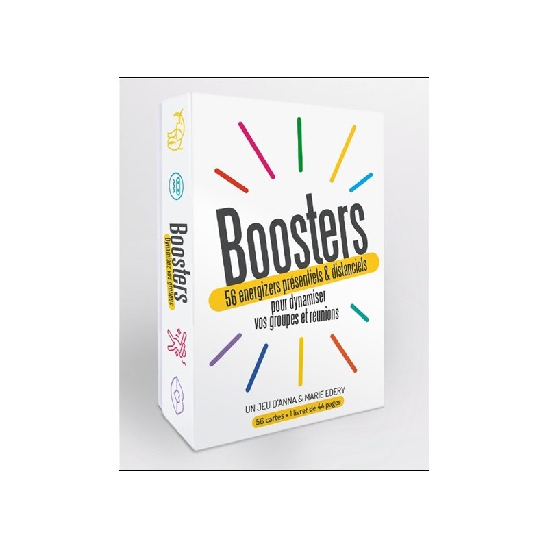 Boosters - 56 energizers présentiels & distanciels pour dynamiser vos groupes et réunions - Coffret 