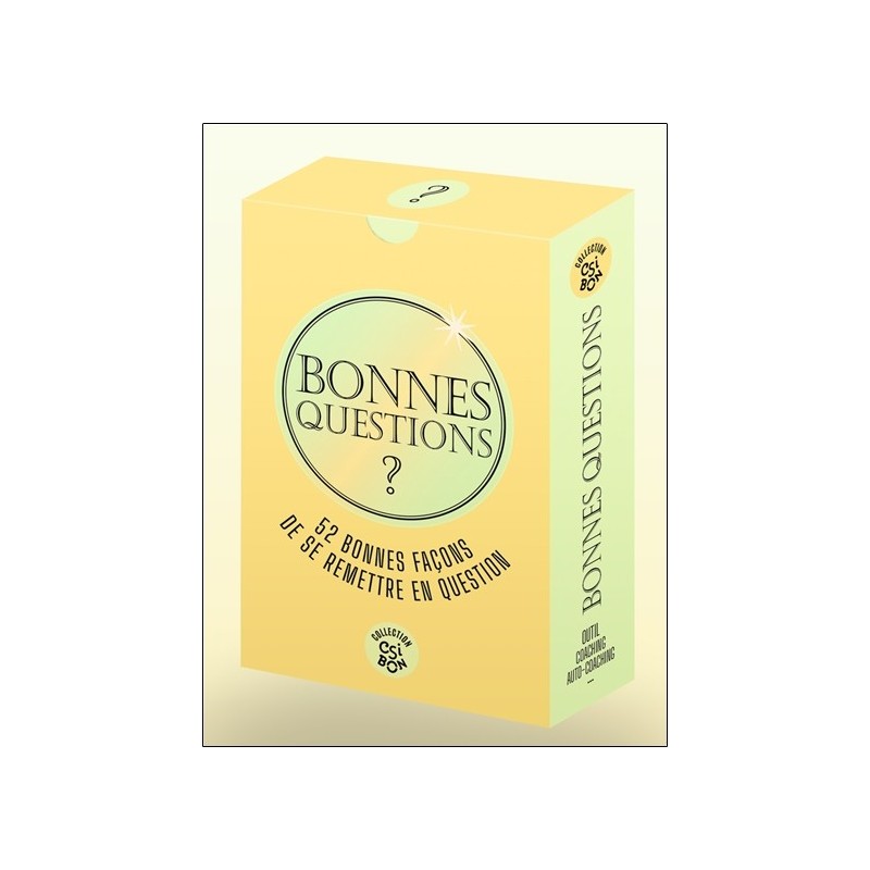 Bonnes questions - 52 bonnes façons de se remettre en question - Coffret 