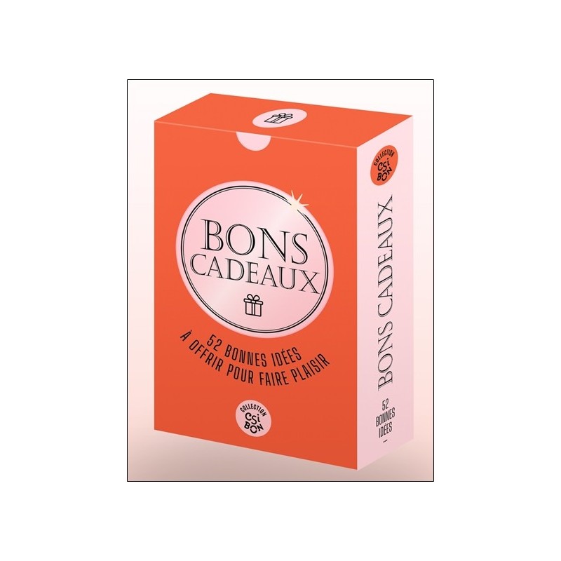 Bons cadeaux - 52 bonnes idées pour faire plaisir - Coffret 