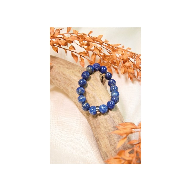 Bracelet Lapis Lazuli Perles rondes 10 mm 