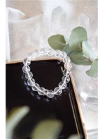 Bracelet Cristal de Roche Perles rondes 10 mm 