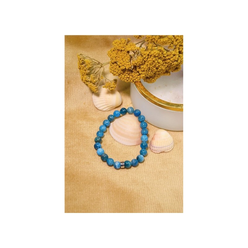 Bracelet Apatite Perles rondes 8 mm 