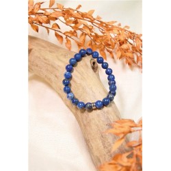 Bracelet Lapis Lazuli Perles rondes 8 mm 