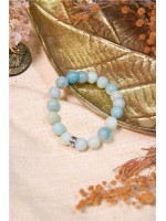 Bracelet Amazonite Perles rondes 10 mm 