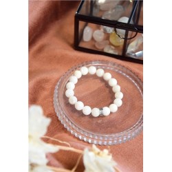 Bracelet Pierre de Lune Perles rondes 10 mm