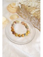 Bracelet Agate Crazy Lace Perles rondes 12 mm 