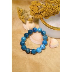 Bracelet Apatite Perles rondes 14 mm