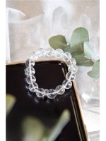 Bracelet Cristal de Roche Perles rondes 12 mm 