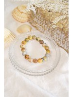 Bracelet Agate Crazy Lace Perles rondes 10 mm 