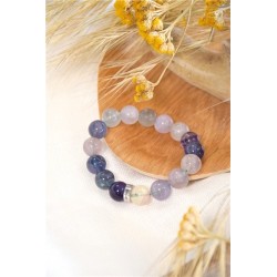 Bracelet Fluorite Perles rondes 12 mm