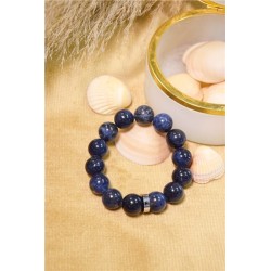 Bracelet Sodalite Perles rondes 14 mm 