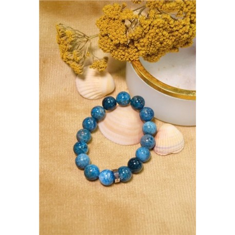 Bracelet Apatite Perles rondes 12 mm 