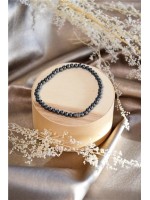 Bracelet Hématite Perles Rondes 4 mm 