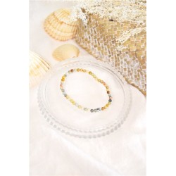 Bracelet Agate Crazy Lace Perles rondes 4 mm 