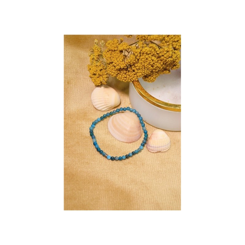 Bracelet Apatite Perles rondes 4 mm 