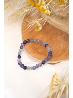 Bracelet Fluorite Perles rondes 6 mm 