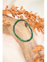 Bracelet Malachite Perles Rondes 4 mm 