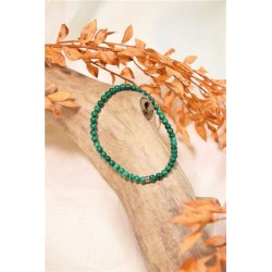 Bracelet Malachite Perles Rondes 4 mm